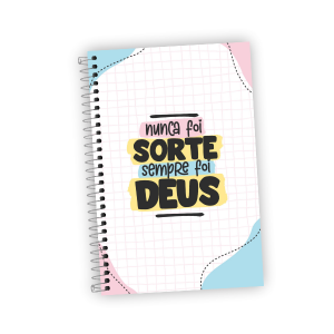 Caderno 100% Personalizado Miolo Off Set 90g 15x21cm Impressão Colorida Laminação Padrão Espiral Plástico Capa Dura