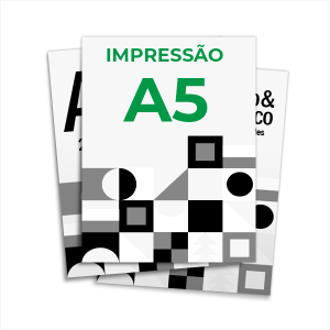 Impressão A5 Papel Sulfite Sulfite 75g 148x210mm    